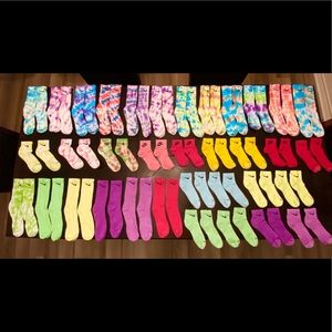 Custom Nike Tye Dye Socks and Solids